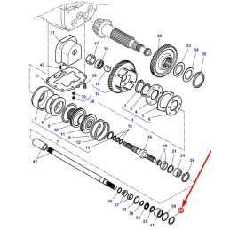 378229x1 o-ring of the front axle drive shaft