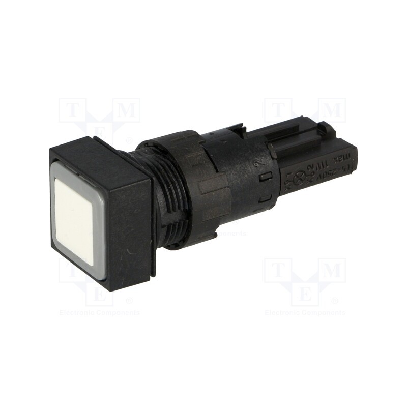 1 pcs x EATON ELECTRIC - Q18D-WS - Switch: push-button, 16mm, Stabl.pos: 1, white, Pos: 2, -25÷70°C