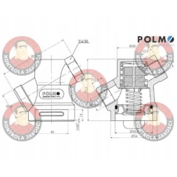 In-line air filter 22x1 5 Polmo trailer