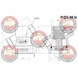 In-line air filter 22x1 5 Polmo trailer