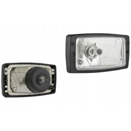 White h4 road headlight 184x102, 3-function