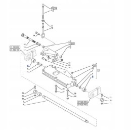 Spacer sleeve 37x42x24mm case new holland 5116
