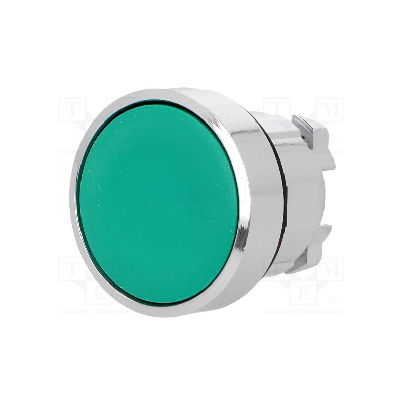 1 pcs x SCHNEIDER ELECTRIC - ZB4BH03 - Switch: push-button, 22mm, Stabl.pos: 2, green, none, IP66, flat