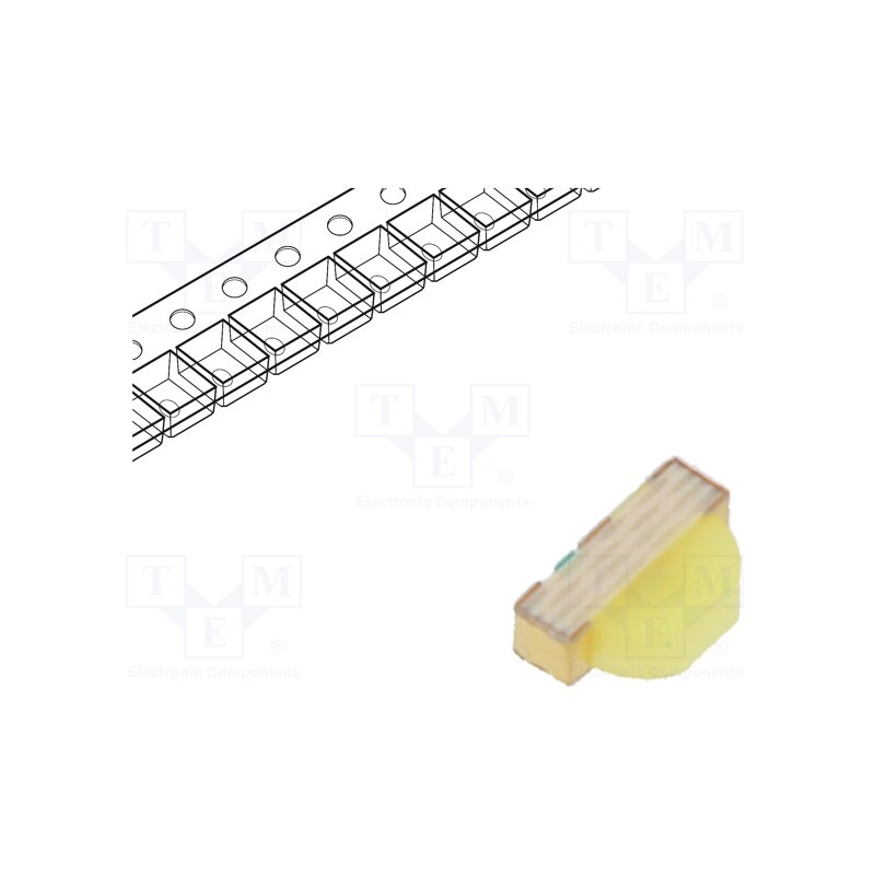 5 pcs x BROADCOM (AVAGO) - ASMT-CW00 - LED, SMD, 0603, white, 18÷35mcd, 170°, 5mA, 2.55÷3.15V, Front: convex