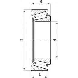 Tapered roller bearing 17x40x13 2mm flt 17mm x 40mm x 13