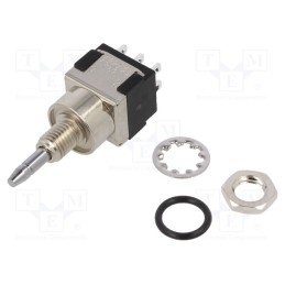 1 pcs x KNITTER-SWITCH - MPE 206 R - Switch: push-button, Pos: 2, DPDT, 6A/125VAC, 6A/6VDC, ON-(ON), IP67