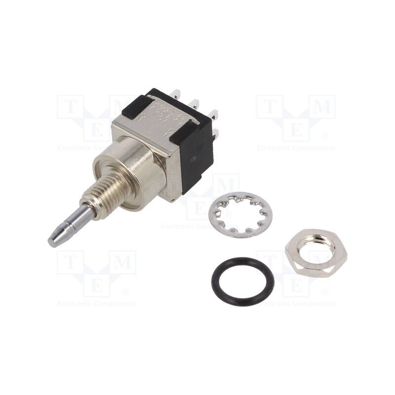 1 pcs x KNITTER-SWITCH - MPE 206 R - Switch: push-button, Pos: 2, DPDT, 6A/125VAC, 6A/6VDC, ON-(ON), IP67