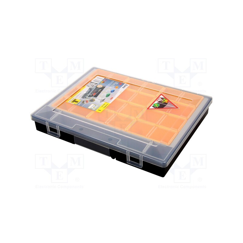 1 pcs x ALLIT AG - BMA457201 - Container: collective, with boxes, polypropylene, black