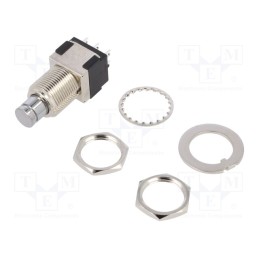 1 pcs x KNITTER-SWITCH - MPG 206 N - Switch: push-button, Pos: 2, DPDT, 6A/125VAC, 6A/6VDC, ON-ON, screw