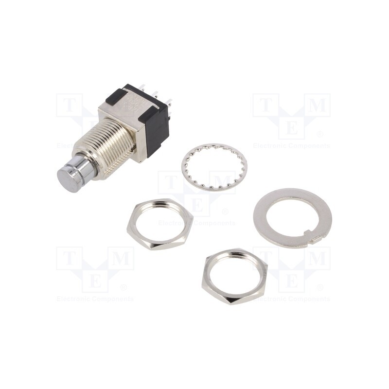 1 pcs x KNITTER-SWITCH - MPG 206 N - Switch: push-button, Pos: 2, DPDT, 6A/125VAC, 6A/6VDC, ON-ON, screw