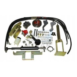 Power steering C 360 cylinder with front flat axle