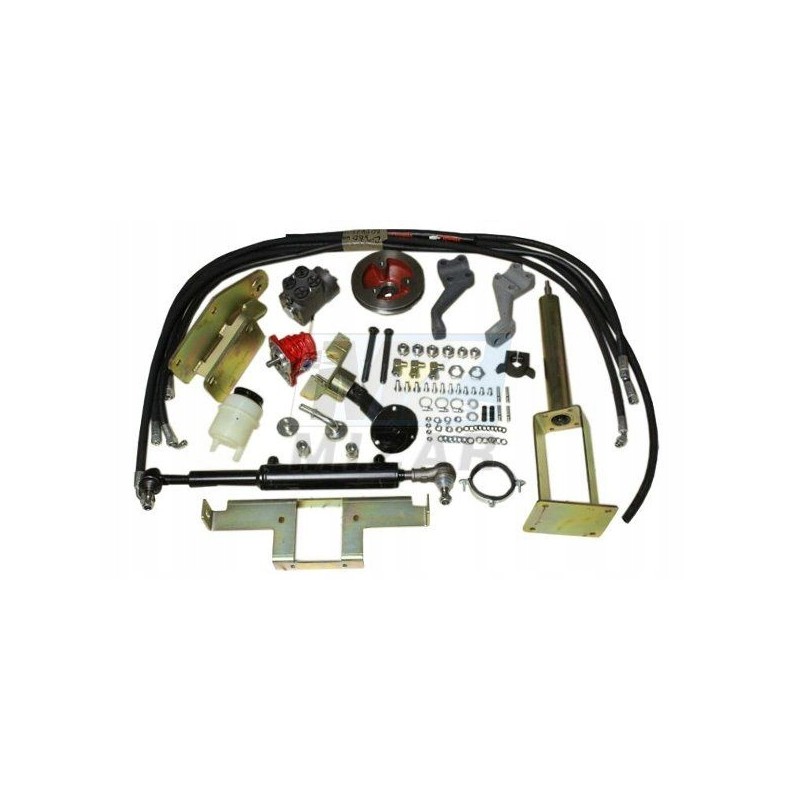 Power steering C 360 cylinder with front flat axle