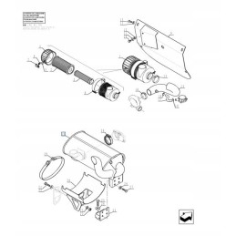 Muffler kit lm415a 47346519 cmag00580a 47346558
