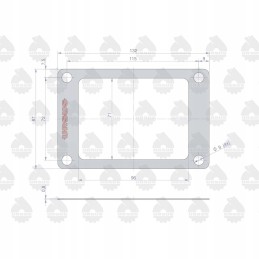 Scabbard cover gasket krazelite 0 8mm c 330 o