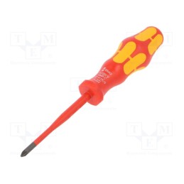 1 pcs x WERA - 5006465001 - Screwdriver, insulated,slim, PlusMinus cross PZ-type, SL/PZ1