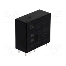 1 pcs x Recoy/RAYEX ELECTRONICS - LM2-12D - Relay: electromagnetic, DPDT, Ucoil: 12VDC, Icontacts max: 5A, PCB