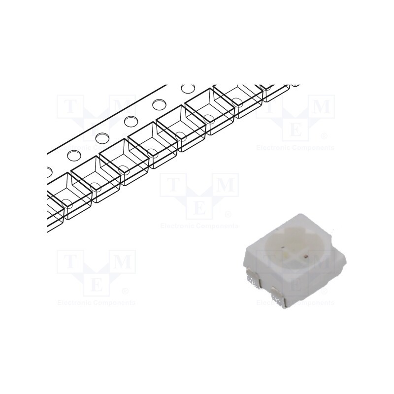 1 pcs x Inolux - IN-P32DATRG - LED, SMD, 3528,PLCC4, red/green, 3.5x2.8x1.9mm, 120/120°, 20mA
