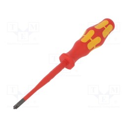 1 pcs x WERA - 5020132001 - Screwdriver, insulated,slim, PlusMinus cross PZ-type, SL/PZ1