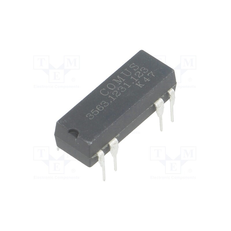 1 pcs x COMUS - 3563.1231.123 - Relay: reed switch, SPDT, Ucoil: 12VDC, 400mA, max.100VDC, 5W, THT
