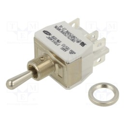 1 pcs x APEM - 644H/2 - Switch: toggle, Pos: 3, ON-ON-ON, 12A/250VAC, 5A/24VDC, -20÷55°C