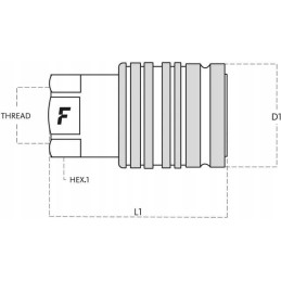 Quick connector PV socket 1 2 internal thread