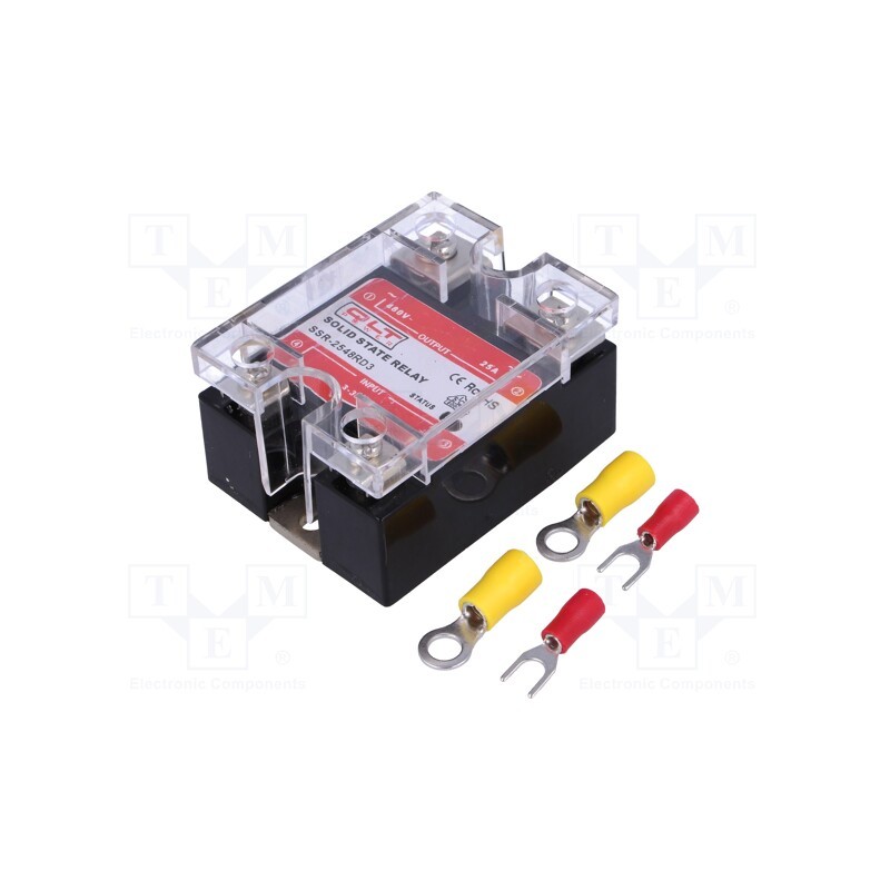 1 pcs x QLT POWER - SSR-2548RD3 - Relay: solid state, Ucntrl: 4÷32VDC, 25A, 44÷480VAC, Series: SSR-R