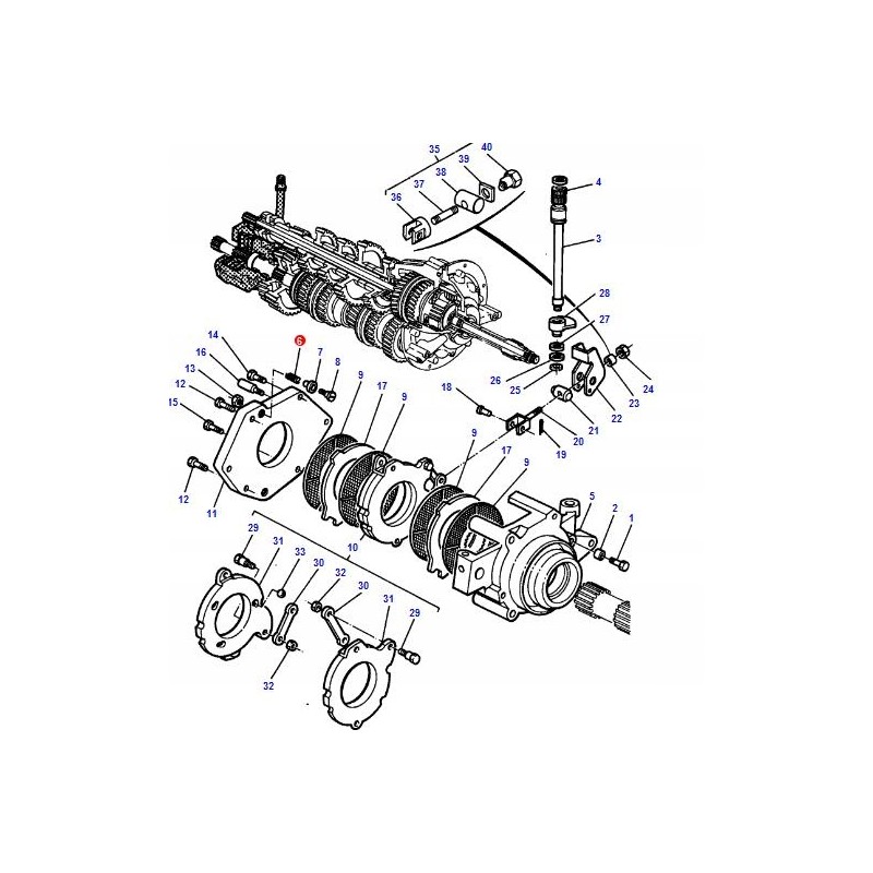 Massey Ferguson handbrake spring 3052320m