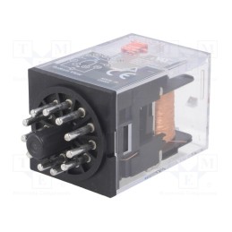 1 pcs x OMRON - MKS3P-5 DC24 - Relay: electromagnetic, 3PDT, Ucoil: 24VDC, Icontacts max: 10A