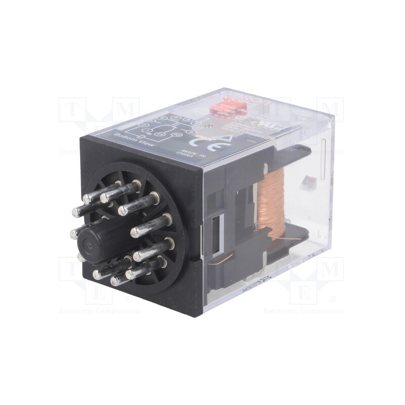 1 pcs x OMRON - MKS3P-5 DC24 - Relay: electromagnetic, 3PDT, Ucoil: 24VDC, Icontacts max: 10A
