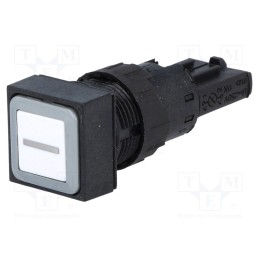 1 pcs x EATON ELECTRIC - Q18D-20 - Switch: push-button, 16mm, Stabl.pos: 1, white, Pos: 2, -25÷70°C