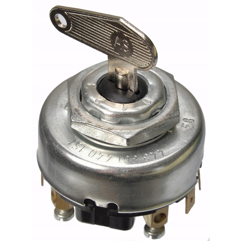 Ignition switch with zetor key