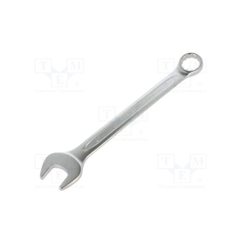 1 pcs x KING TONY - 1060-27 - Wrench, combination spanner, 27mm, Chrom-vanadium steel, L: 315mm