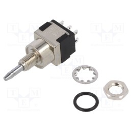 1 pcs x KNITTER-SWITCH - MPE 206 N - Switch: push-button, Pos: 2, DPDT, 6A/125VAC, 6A/6VDC, ON-ON, IP67