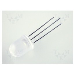 2 pcs x KINGBRIGHT ELECTRONIC - L-819EGW - LED, 10mm, red/green, 50°, Front: convex, 2÷2.5/2.2÷2.5V