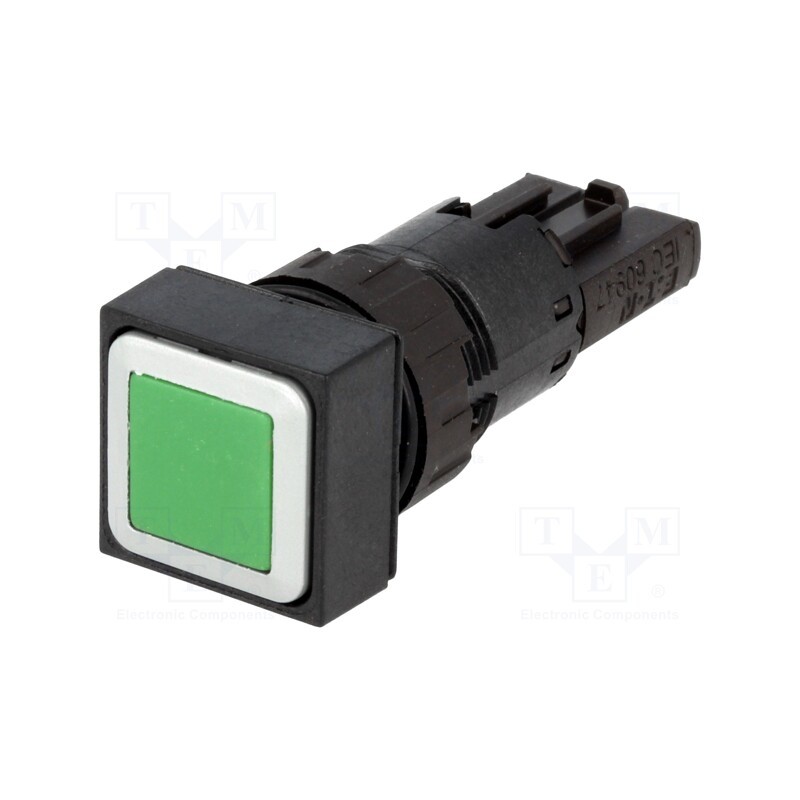 1 pcs x EATON ELECTRIC - Q18D-GN - Switch: push-button, 16mm, Stabl.pos: 1, green, Pos: 2, -25÷70°C