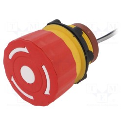 1 pcs x ONPOW - LAS1-A22Y-01TSB/L - Switch: emergency stop, 22mm, Stabl.pos: 2, NC, red, 1.5A/250VAC