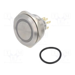 1 pcs x ONPOW - LAS1GQ30-11E/R/12V/S - Switch: vandal resistant, Pos: 2, SPDT, 3A/220VAC, 5A/24VDC, IP65