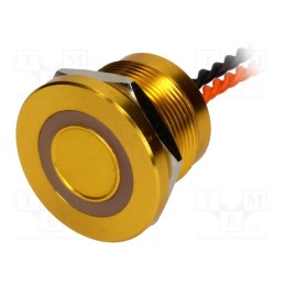 1 pcs x ONPOW - PS223P10YGD1O12VT - Switch: piezoelectric, Pos: 2, SPST-NO, 0.2A/24VAC, 0.2A/24VDC