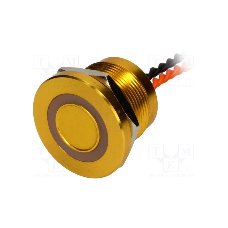 1 pcs x ONPOW - PS223P10YGD1O12VT - Switch: piezoelectric, Pos: 2, SPST-NO, 0.2A/24VAC, 0.2A/24VDC