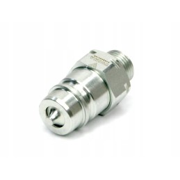 Hydraulic quick connector, Euro plug M18x1, 5 threads