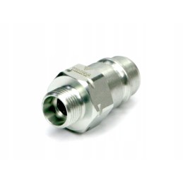 Hydraulic quick connector, Euro plug M18x1, 5 threads