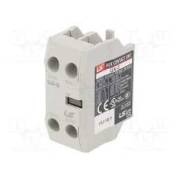 1 pcs x LS ELECTRIC - UA-2 2B - Auxiliary contacts, Series: METASOL, Leads: screw terminals, IP20