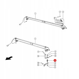 Grain loss strip bumper Claas 676878 1 unit