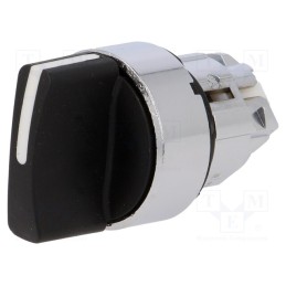 1 pcs x SCHNEIDER ELECTRIC - ZB4BD2 - Switch: rotary, 22mm, Stabl.pos: 2, black, none, IP66, prominent