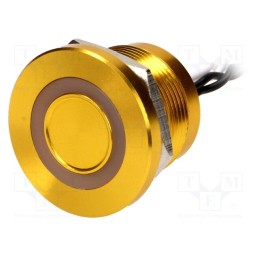 1 pcs x ONPOW - PS223P10YGD1W12VT - Switch: piezoelectric, Pos: 2, SPST-NO, 0.2A/24VAC, 0.2A/24VDC