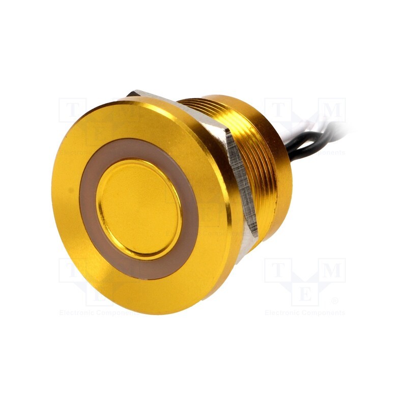 1 pcs x ONPOW - PS223P10YGD1W12VT - Switch: piezoelectric, Pos: 2, SPST-NO, 0.2A/24VAC, 0.2A/24VDC