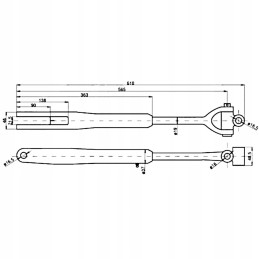 Left and right hanger mf3 3512 mf255 original ursus