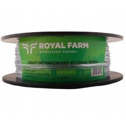 Shepherd wire 500m galvanized fi 1 2mm royal farm