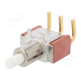 1 pcs x C&K - 8121SD9AGE - Switch: push-button, Pos: 2, SPDT, 1A/120VAC, 1A/28VDC, ON-(ON)