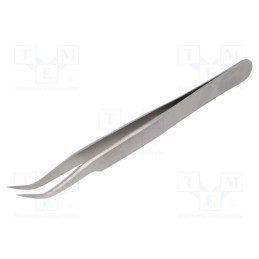1 pcs x WELLER - 7SASL - Tweezers, 115mm, for precision works, Blades: narrow,curved